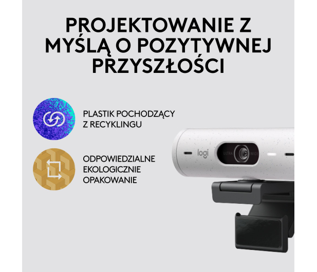 Logitech Brio 500 biały - 1080206 - zdjęcie 7